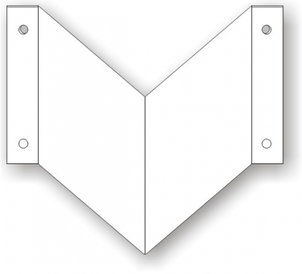 Feuerlöscher Symbol Schild Feuerlöscher Winkelschild Kunststoff Blanko, weiß